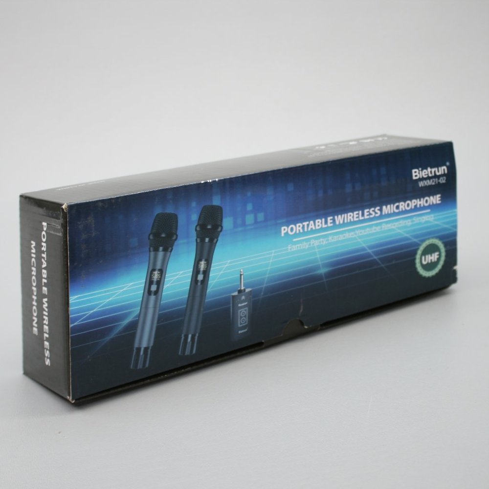 Bietrun 2-Mics UHF Wireless Dual Handheld Microphones Dual Channel - WXM21-02